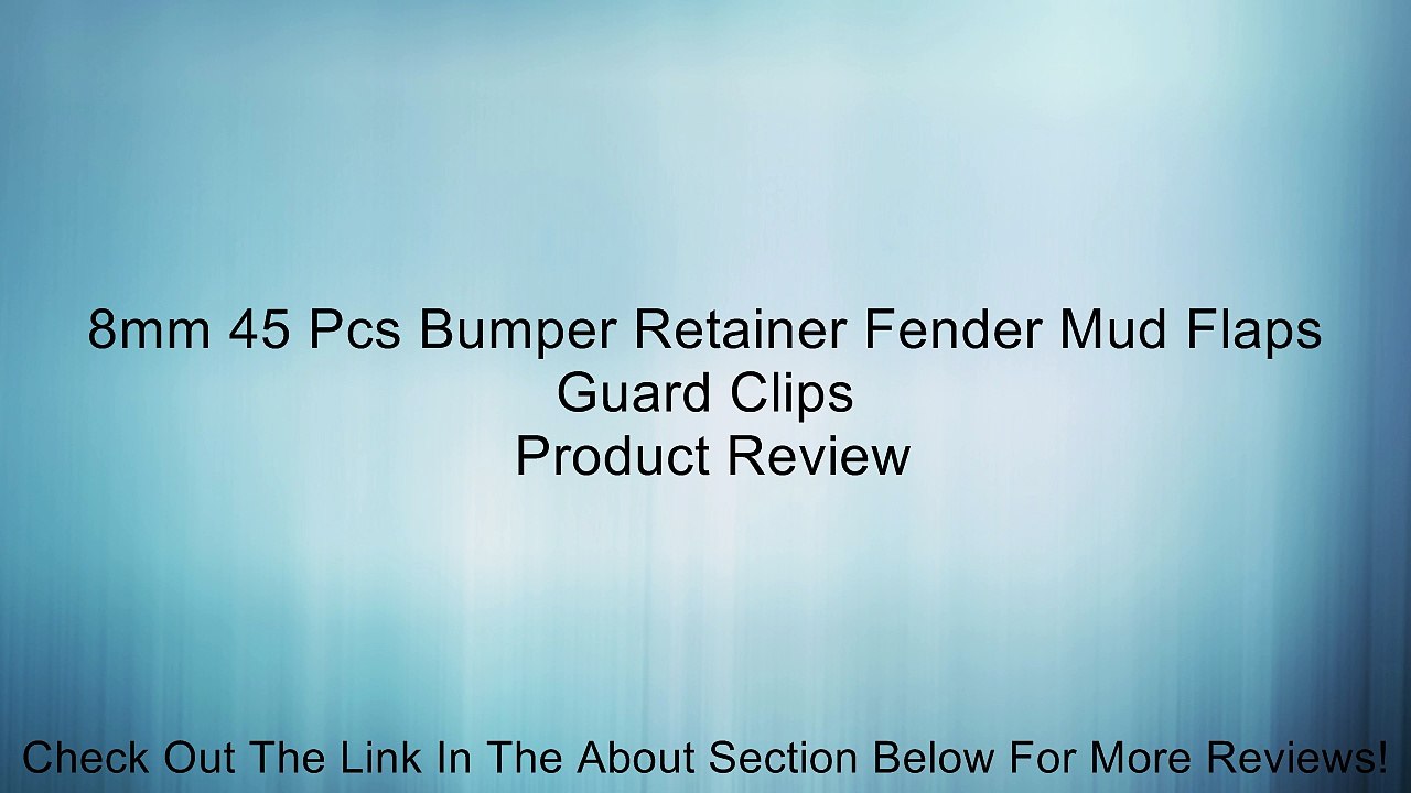 8mm 45 Pcs Bumper Retainer Fender Mud Flaps Guard Clips Review