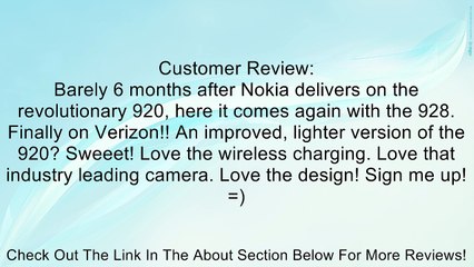 Nokia Lumia 928, Black 32GB (Verizon Wireless) Review