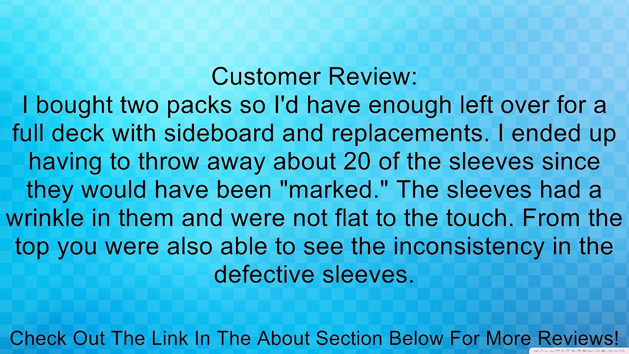 Card Sleeves: 50 Iconic Skull Review