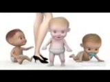 Animated babies dancing reggaeton