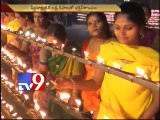 Bhadrachalam temple decorated with 1 lakh candles