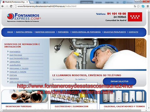 desatascar tuberias en madrid