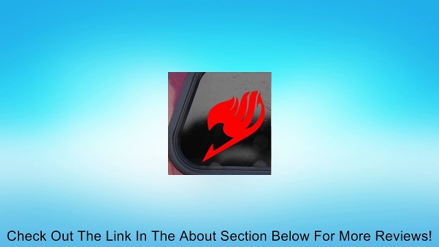 FAIRY TAIL Logo Red Sticker Decal Anime Cartoon Die-cut Red Sticker Decal Review