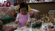 Girl And Sylvanian Families