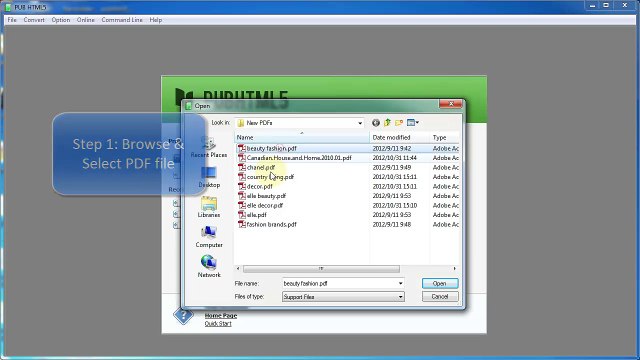 How to convert selected PDF pages to digital html5 flip eBook?