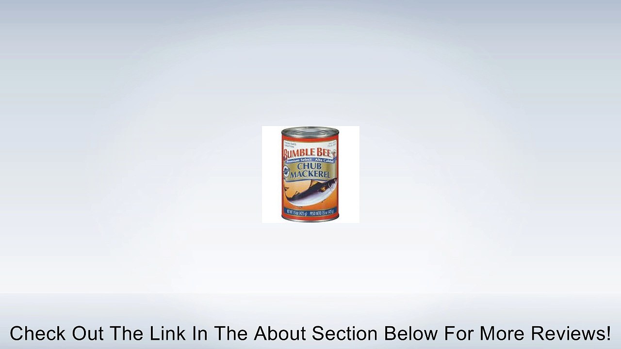 Bumble Bee Mackerel Can Review