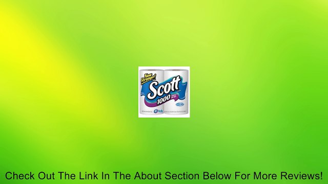 Scott 1000 Unscented Bathroom Tissue 1000 1-Ply 4 roll Review