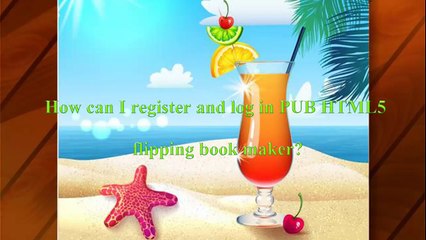How to sign up for a new account and sign in PUB HTML5 flipping book creator