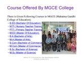 Direct Admission in B.Ed, M.Ed, Graduation and Post Graduation Courses