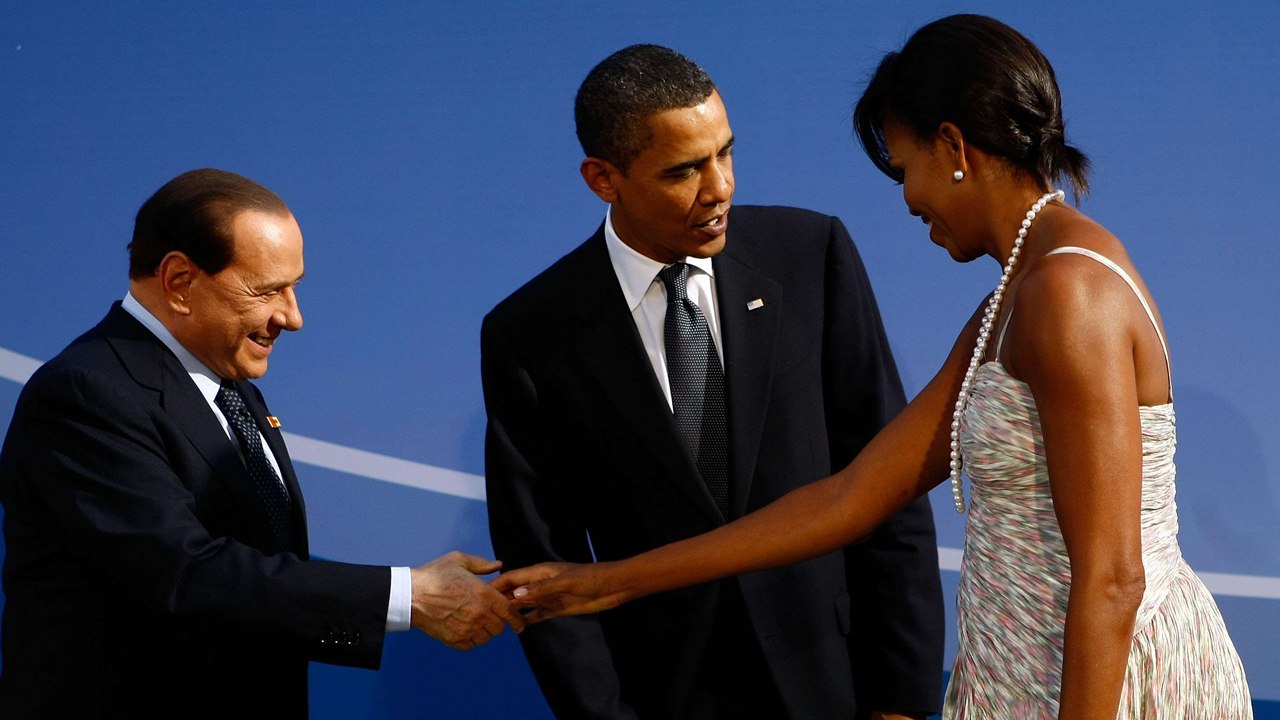Le «vent» de Michelle Obama à Silvio Berlusconi