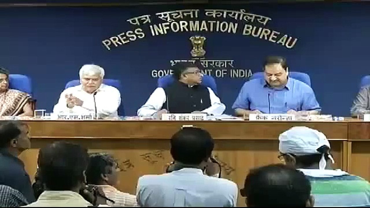 Shri Ravi Shankar Prasad press conference on the new initiatives and achievements of the Ministries