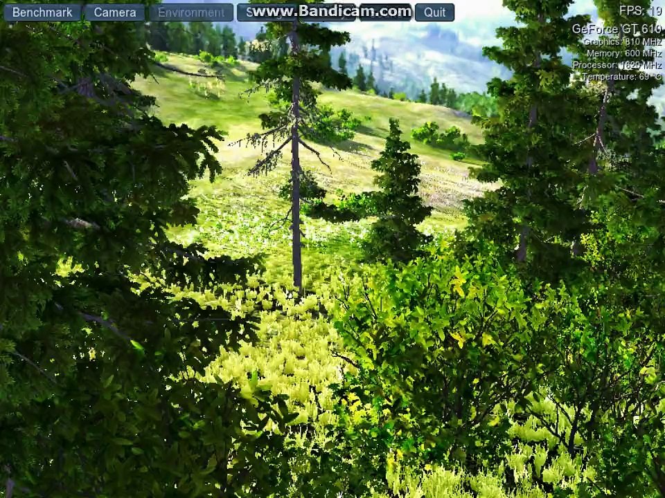 UnigineValley Benchmark Direct x11  610gt