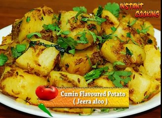 Cumin Potato (Jeera Aloo) by Instant Cooking