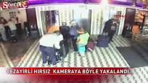 Beyoğlu'nda hırsızlıklar yapan cezayirli kameraya