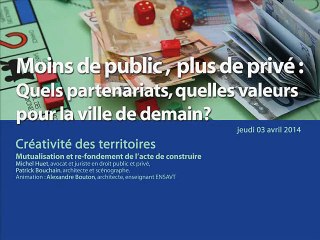 Moins de public plus de privée 1/3 Michel Huet et Patrick Bouchain