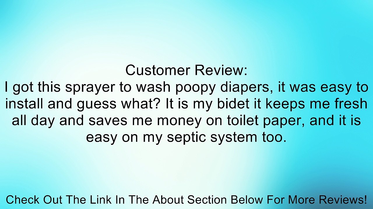 Bidet Sprayer for Cloth Diapers with Brass T Connector Review
