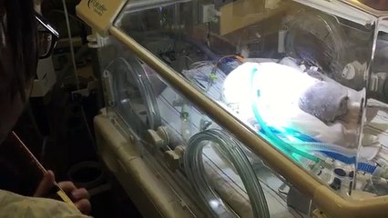 Émouvant : après le décès de sa femme, il chante une chanson à son bébé mourant !