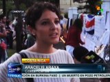 Desde Costa Rica, mexicanos exigen justicia en caso Ayotzinapa
