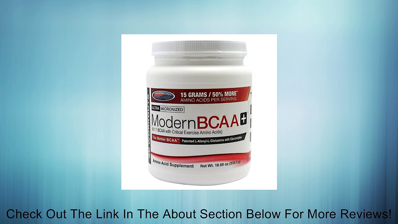 USP Labs LLC - Modern Bcaa + Fruit Punch, 535.5 g powder Review