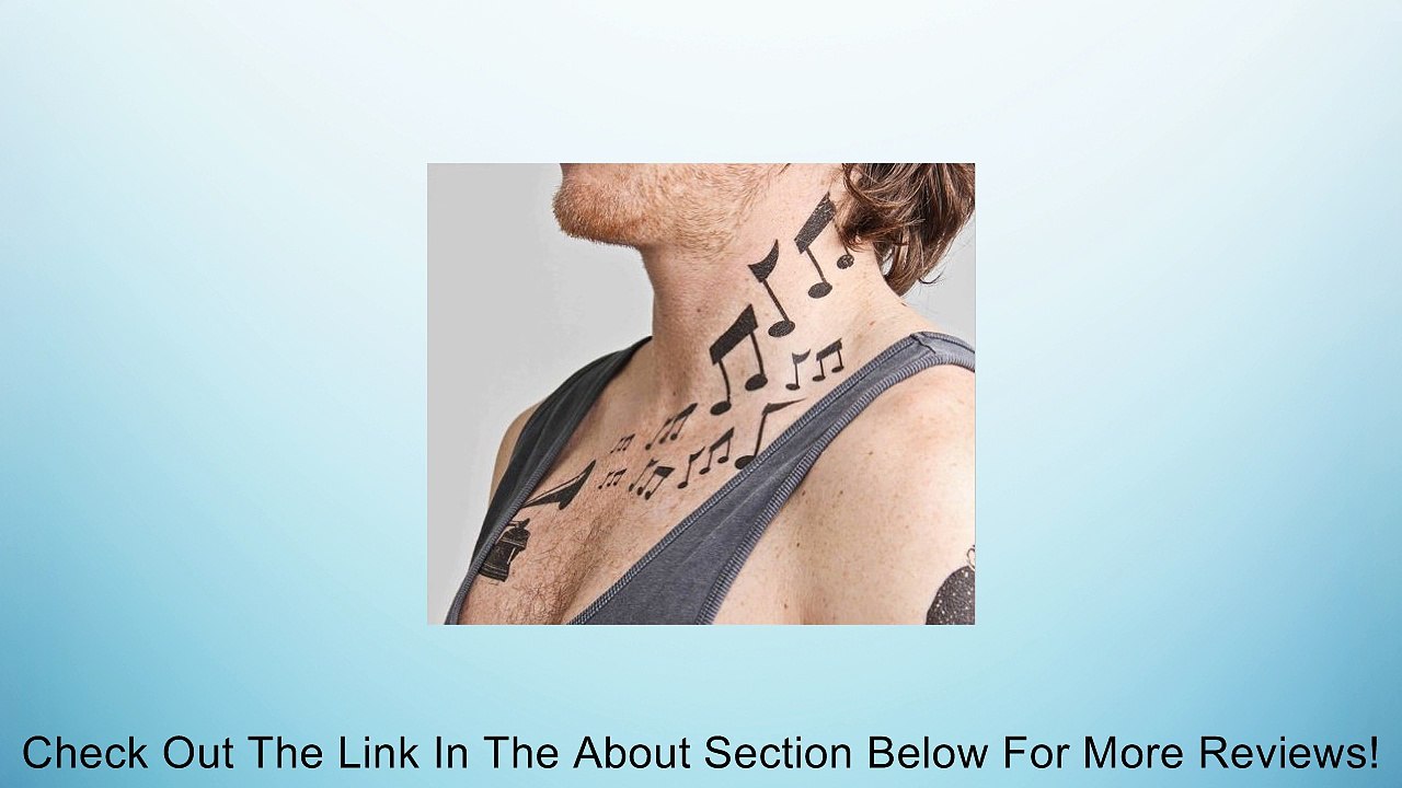 Musical Notes - temporary tattoo (Set of 2) Review
