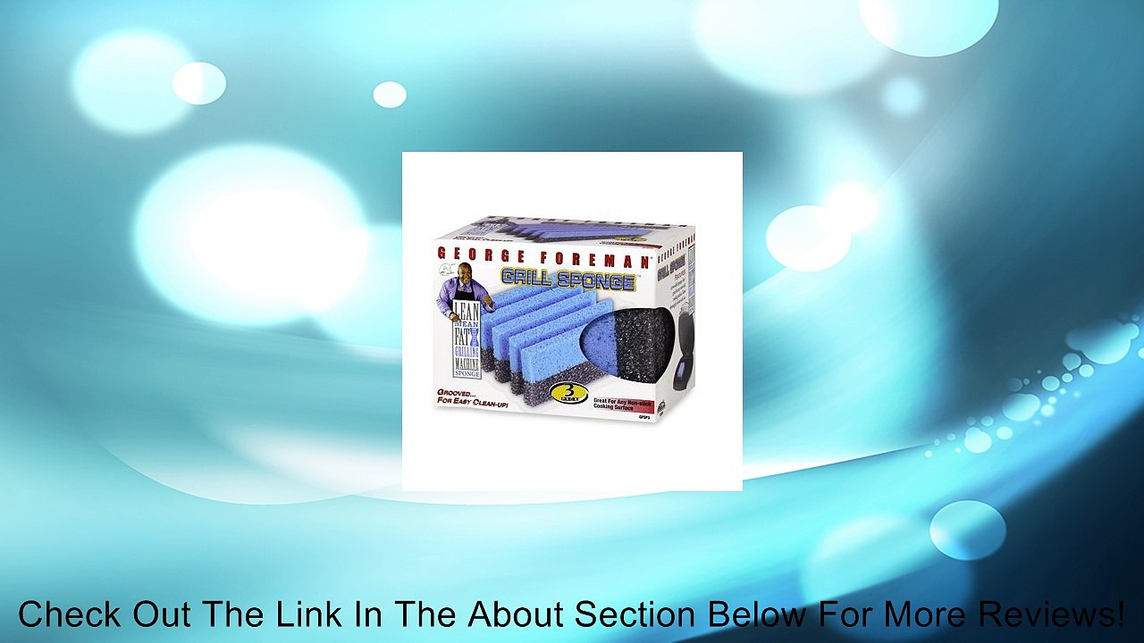 George Foreman Grill Cleaning Sponge Review