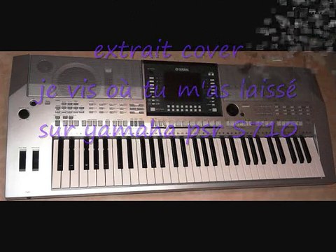 extrait cover Je vis où tu m'as laissé de Calogero sur psr S710