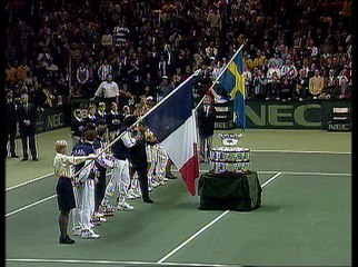 Le discours de Yannick Noah à l'attention de Stefan Edberg