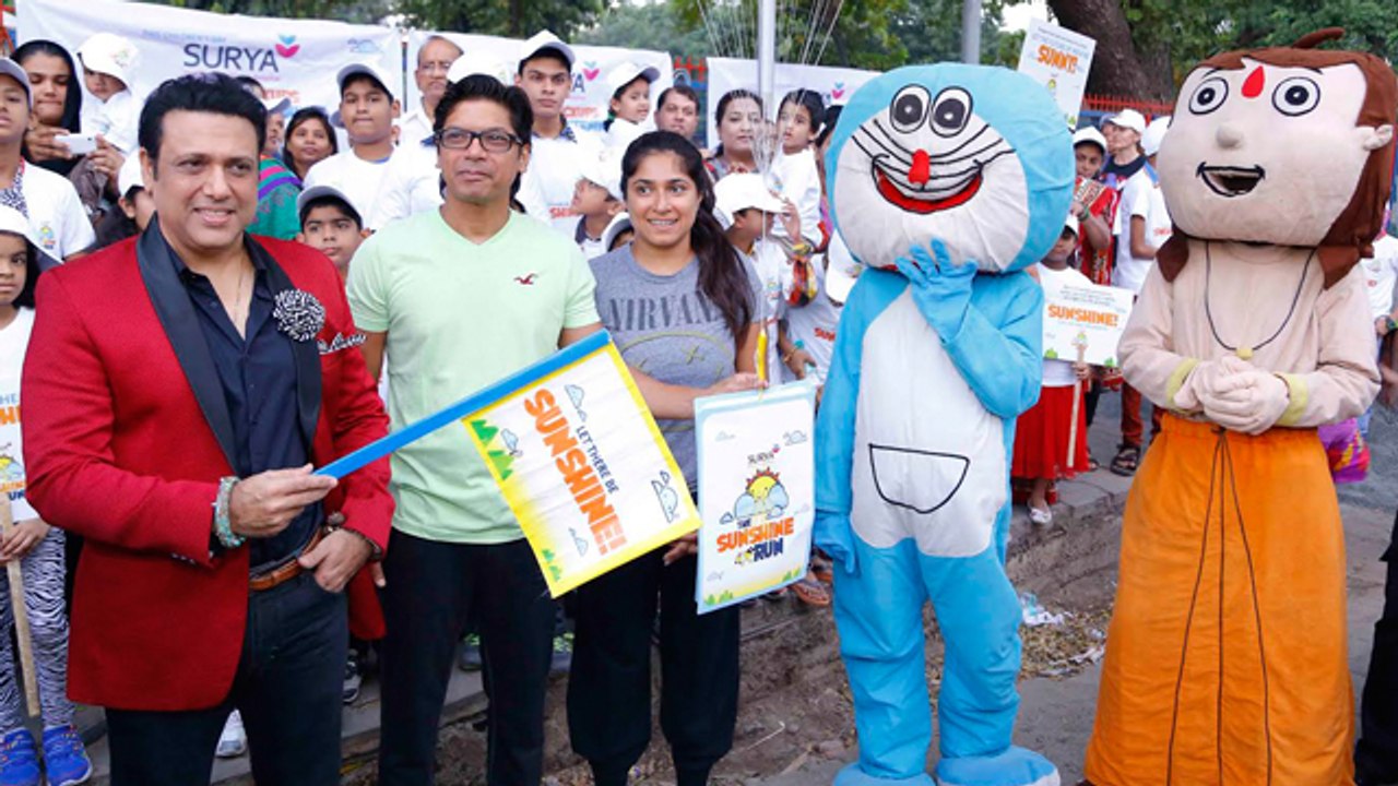 Govinda & Shaan Flag Off Surya Sunshine Walkathon !