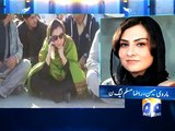 Marvi Memon Sit- in for Bannu IDPs-15 Nov 2014
