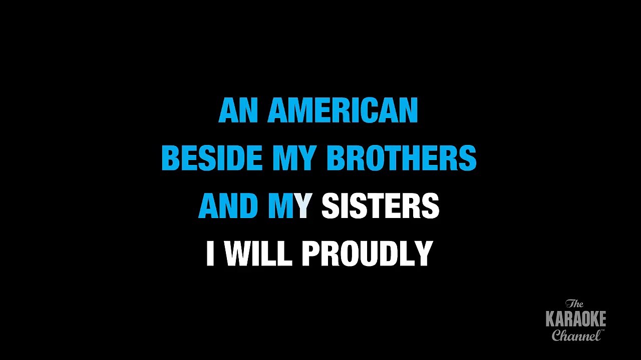 American Soldier in the Style of 'Toby Keith' with lyrics (no lead vocal).