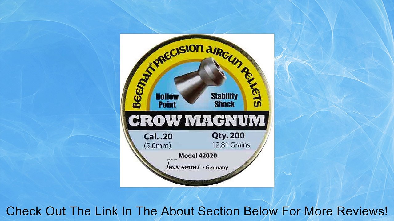 Beeman Crow Magnum .20 Cal, 12.81 Grains, Hollowpoint (200 Count) Review