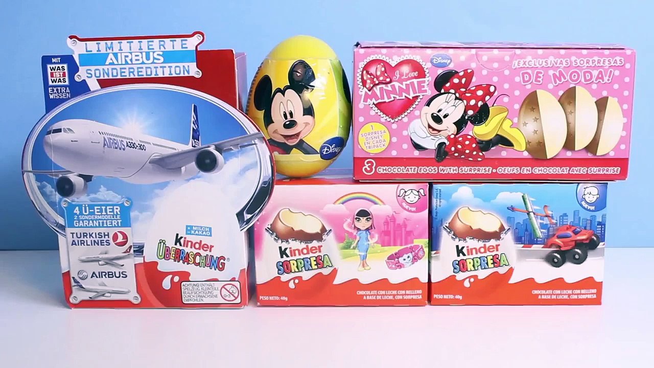 HUEVOS SORPRESA MICKEY MOUSE MINNIE MOUSE KINDER SURPRISE KINDER SORPRESA TOYS JUGUETES