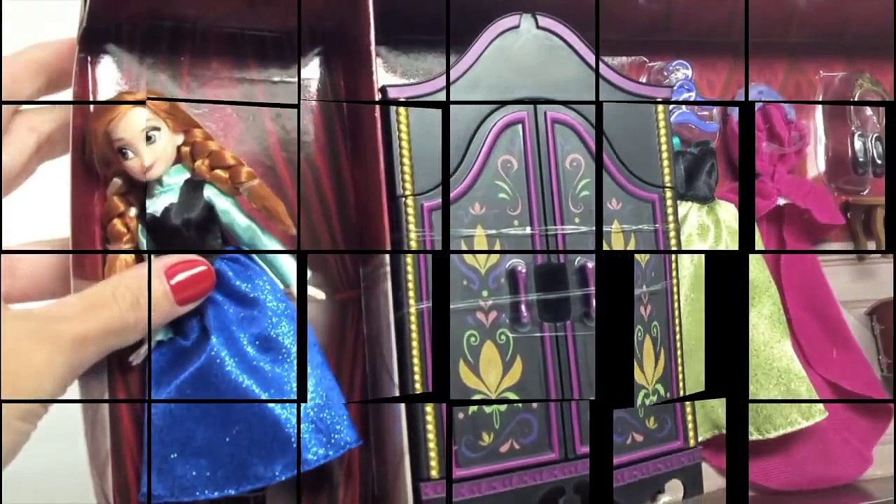 FROZEN Princess Anna Wardrobe Set Unboxing Disney Princess Dolls Muñecas Princesas Disney