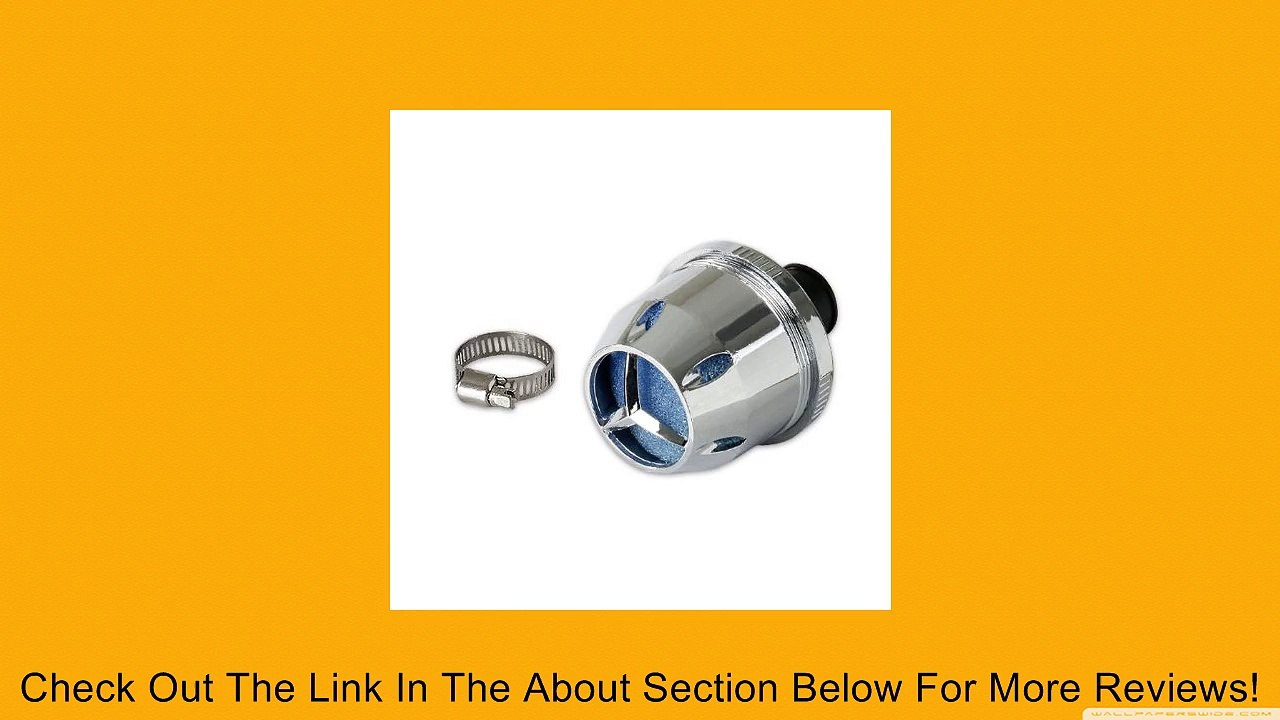 12 SILVER HEAT SHIELD AIR BREATHER VENT/INTAKE VALVE FILTER+CLAMP COLD HIGH FLOW Review