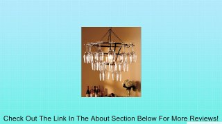 HANGING 25 WINE GLASS CHANDELIER - This Unique Style Is Perfect For Party! Review