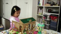 Girl Singing When Playing Sylvanian Families