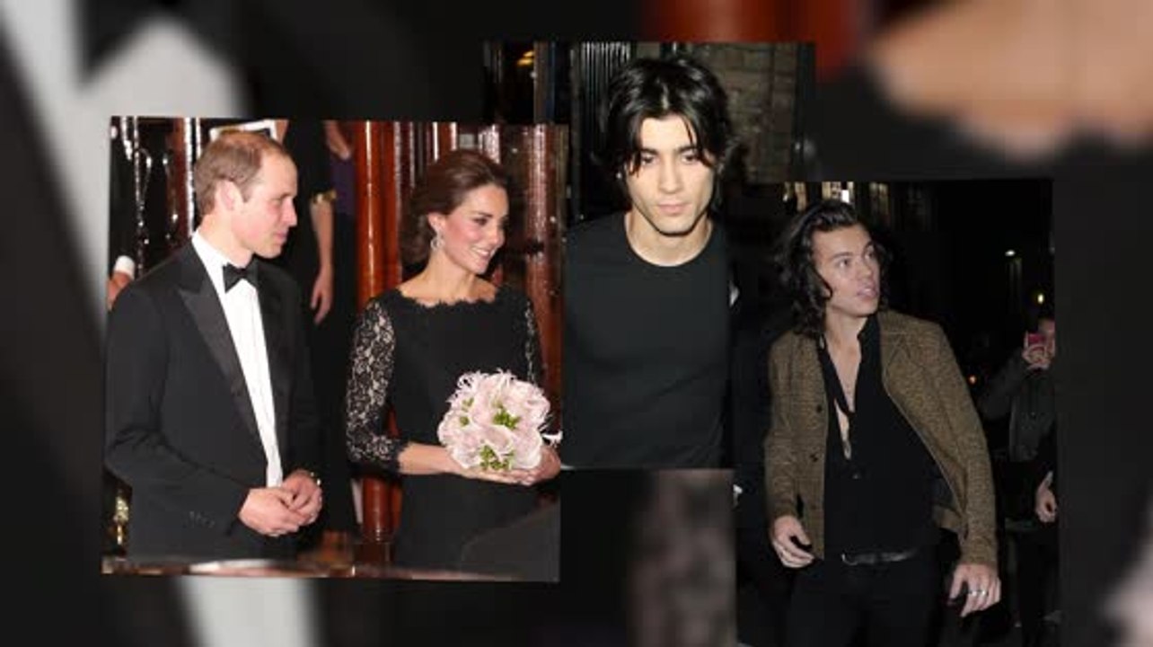 Herzogin Kate sieht umwerfend aus, als sie One Direction trifft