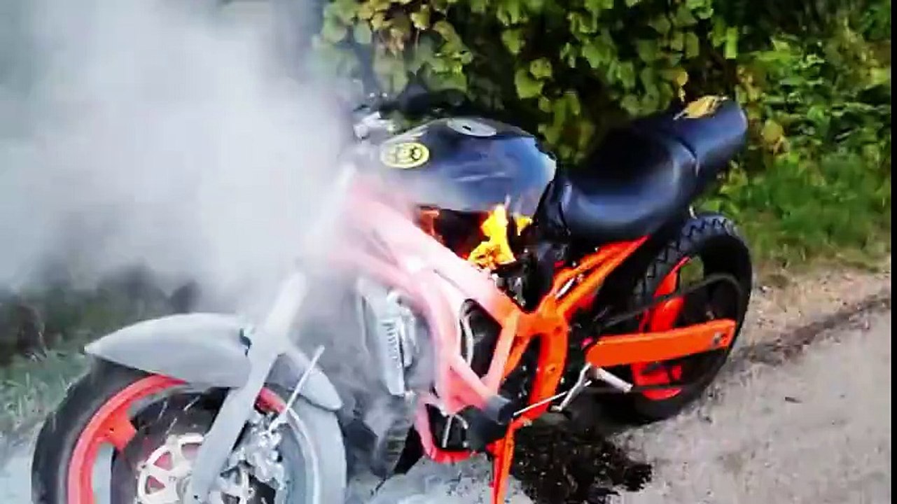 Bike on Fire!!