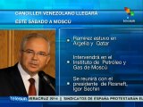 Llega Canciller Ramírez a Rusia como parte de su gira por países OPEP