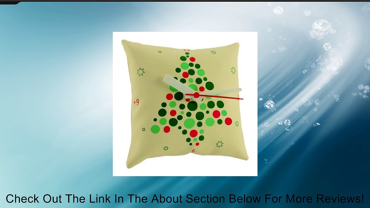 X'Mas Tree Throw Pillow Motif Wall Clock Review