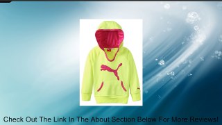 PUMA Little Girls' Active Core Pullover Hoodie, Lemon Lime, 3/Toddler Review