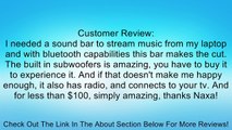 NAXA Electronics NHS-2005 Bluetooth 37-Inch Super Slim Sound Bar with Built-In Subwoofer (Black) Review