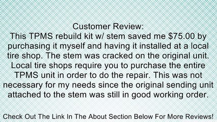 Group 31 Inc. 17-20020AK - TPMS Accessory Kit + Stem for Chrysler, Dodge, Mercedes Applications