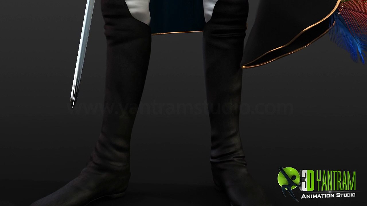 3D Rome Prince Character Modeling and Rigging - Yantram Studio