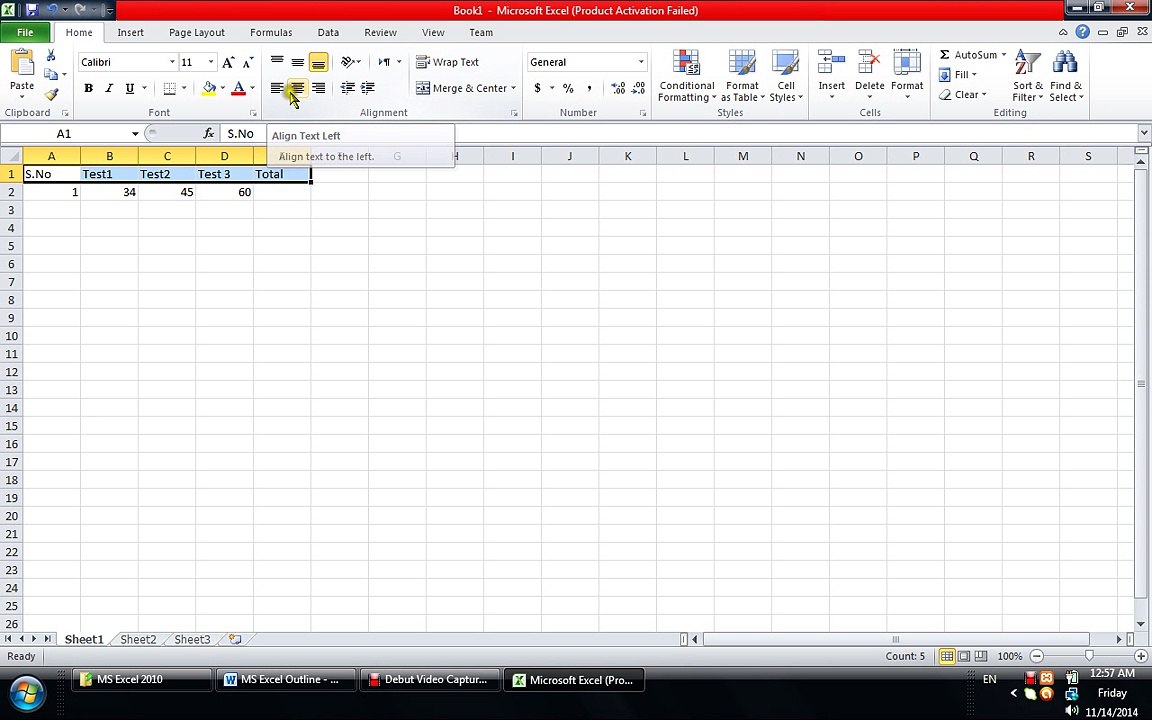 Use of Spreadsheet in MS Excel 2010 Tutorial in Urdu & Hindi