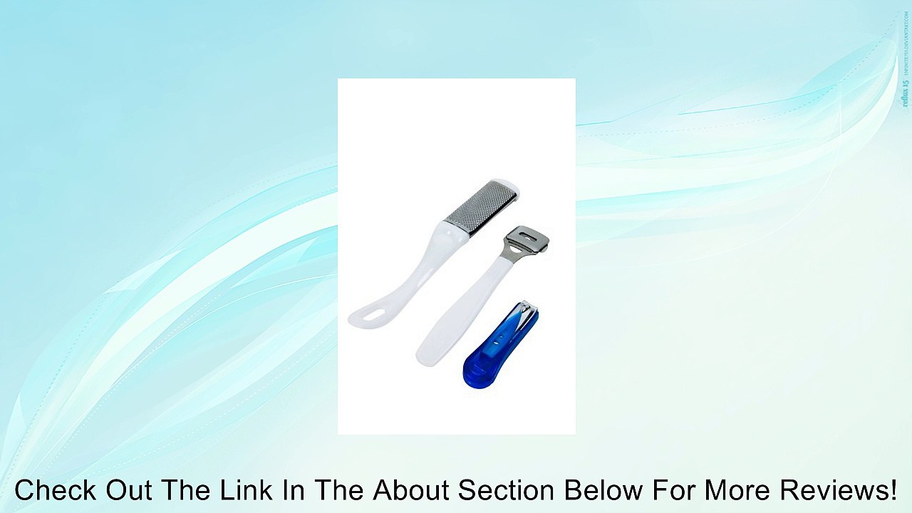 Nail Clipper - Deluxe Beauty PEDICURE KIT - Includes Nail Clipper Foot Rasp and Callus Shaver Review