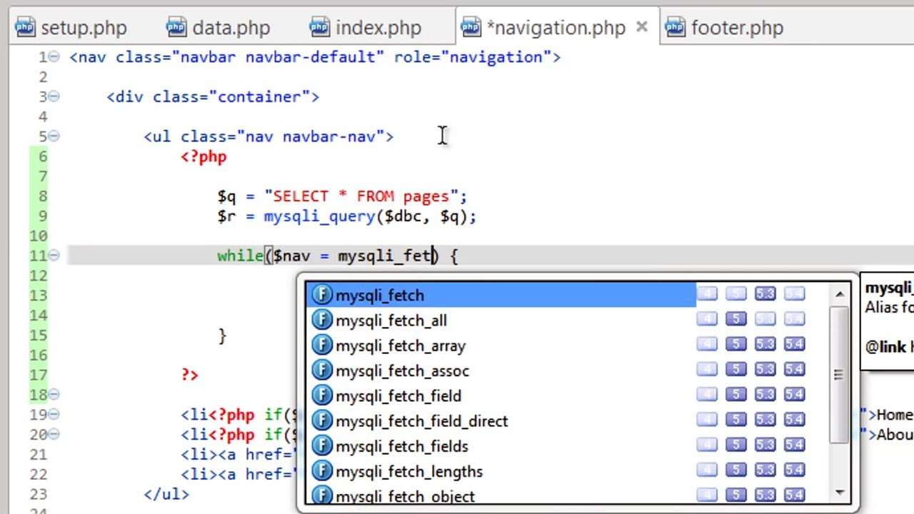 Developing a Dynamic Website 2014 - Part 13 - Creating a Dynamic Navigation _ Menu - YouTube