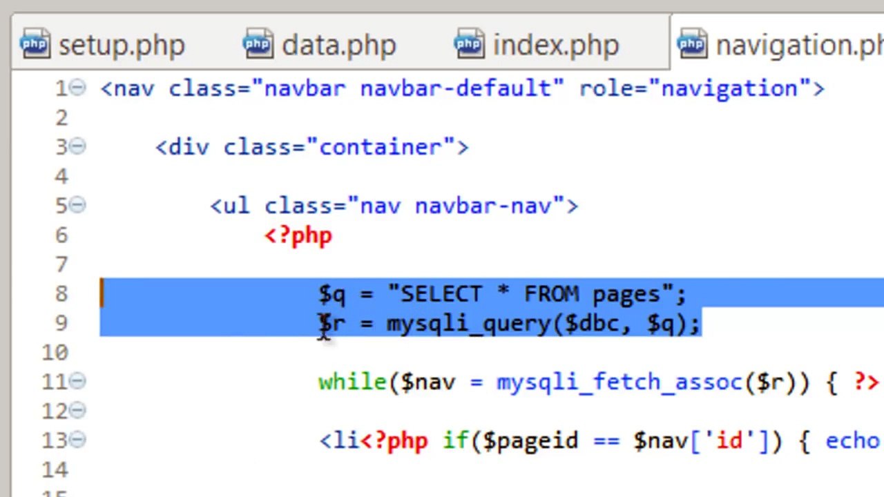 Developing a Dynamic Website 2014 - Part 14 - Use PHP Functions for our Template - YouTube
