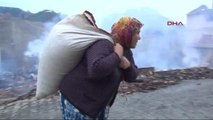 Çorum'da Köy Yangını 29 Ev Yandı Ek Gündüz Görüntüsü