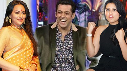 Salman Khan Makes Fun Of Sonakshi Sinha, Parineeti Chopra WEIGHT – BIGG BOSS 8 16th November 2014